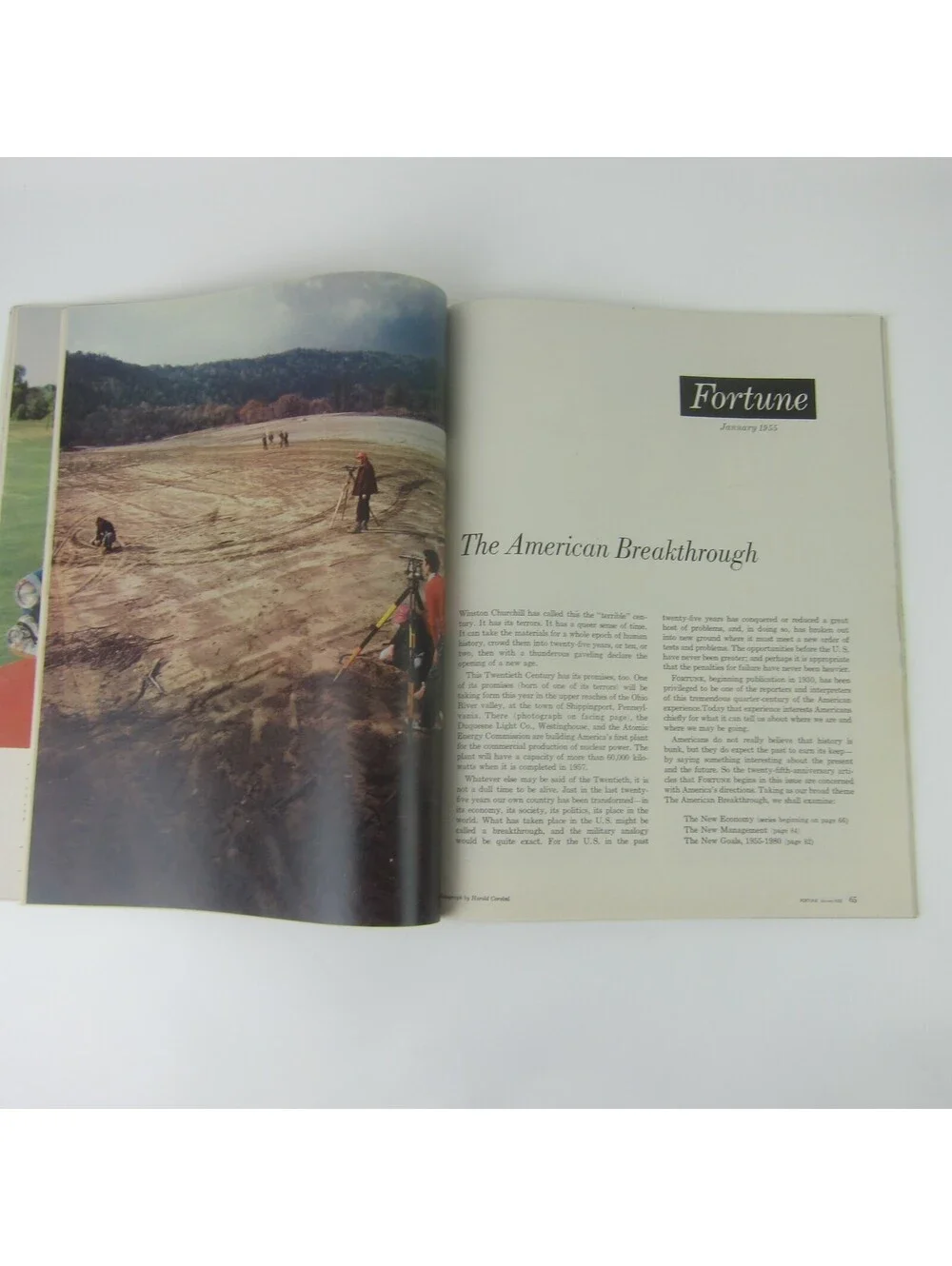 Vintage FORTUNE Magazine January 1955 American Breakthrough, Anaconda Copper